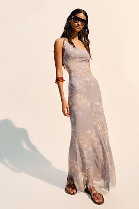 لباس طوسی زنانه بافتنی Bershka - کد 920560994