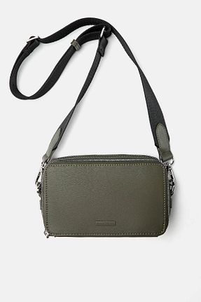 کیف دوشی خاکی زنانه پلی اورتان Pull & Bear - کد 920573968