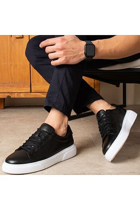 کفش بیرون مشکی مردانه چرم اصل Luccashoes - کد 920573534