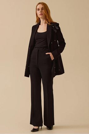 شلوار مشکی زنانه بافتنی SEÇİL - کد 920577252