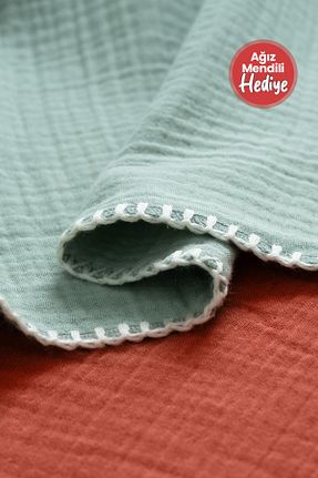 پارچه موسیلین سبز HAFY BABY - کد 803229751