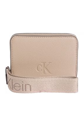 کیف پول طوسی زنانه پارچه ای Calvin Klein - کد 920596672