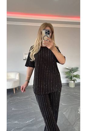 ست بالاتنه و پائین تنه مشکی زنانه رگولار bonibon butikk - کد 920608753