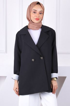 کت حجاب مشکی زنانه رگولار İmajButik - کد 920604011