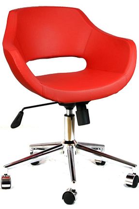 صندلی مطالعه قرمز ثابت Bürocci - کد 3263746