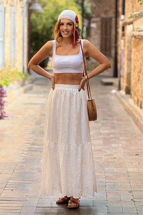 دامن سفید زنانه Nevin Kaya Moda - کد 920615733