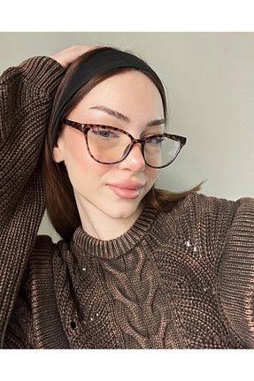 عینک محافظ نور آبی قهوه ای زنانه 50 LOOKUP - کد 920621578