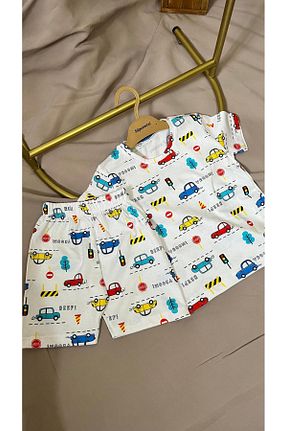 ست بالاتنه و پائین تنه سفید بچه گانه رگولار Butik - کد 920630823