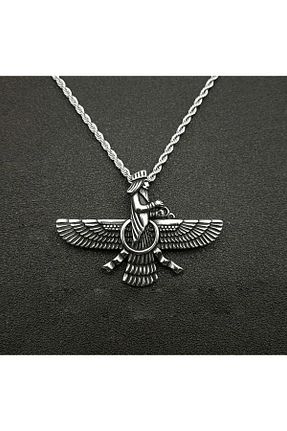 گردنبند استیل ( فولاد ) طوسی زنانه استیل ضد زنگ LATITURCO - کد 917682653