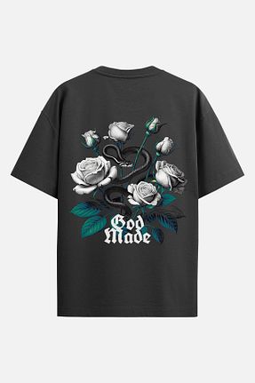 تیشرت مشکی زنانه اورسایز ArtWearDesign - کد 901630101