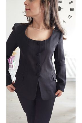 ست بالاتنه و پائین تنه مشکی زنانه بافتنی Butik - کد 920655777