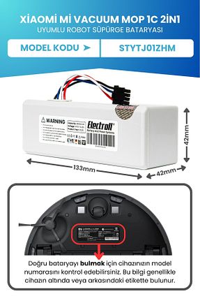 باتری و دستگاه شارژ سفید ELECTROLL - کد 764598792