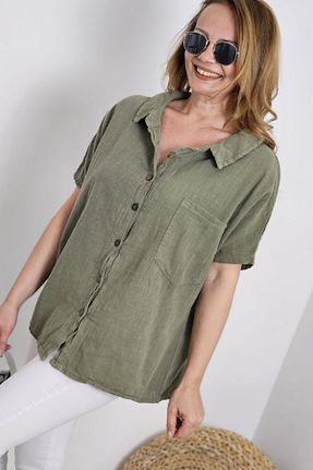 بلوز خاکی زنانه Degrade AYASOFYA OTANTIK - کد 920668206