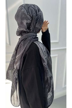 شال مشکی زنانه پنبه ای ardün hijab - کد 921555085