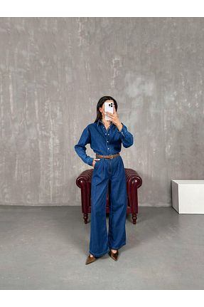 شلوار آبی زنانه بافتنی Gaus - کد 921557141