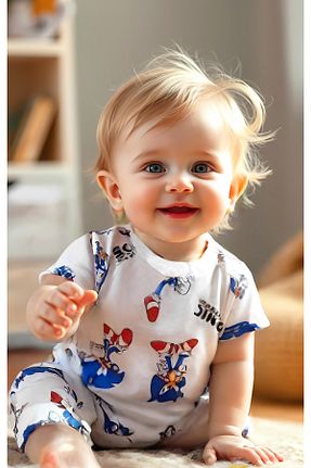 ست نوزادی سفید بچه گانه پنبه ای PEAR BABY - کد 822414831