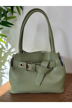 کیف دوشی سبز زنانه چرم مصنوعی moonlitebag - کد 920679374