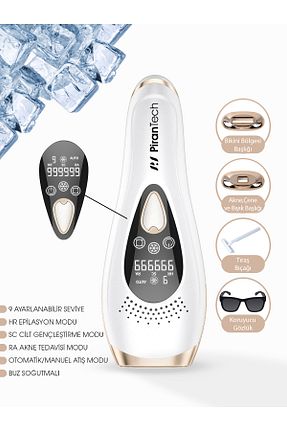 دستگاه لیزر موهای زائد IPL سفید کابلی pirantech - کد 902591157