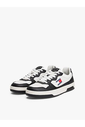 کفش اسنیکر نباتی مردانه چرم اصل Tommy Hilfiger - کد 901396259