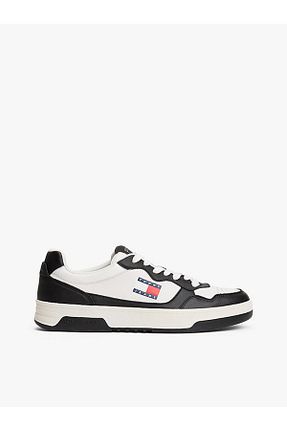 کفش اسنیکر نباتی مردانه چرم اصل Tommy Hilfiger - کد 901396259
