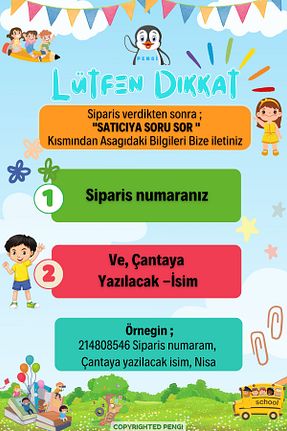 کوله پشتی بنفش بچه گانه سایز متوسط PENGİ - کد 920719562