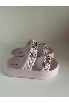 دمپائی صورتی بچه گانه چرم مصنوعی akınabella - کد 920746074