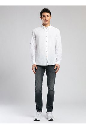 شلوار سفید مردانه پاچه تنگ Lee Cooper - کد 920751086
