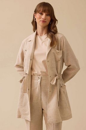 کت بژ زنانه رگولار SEÇİL - کد 920748582