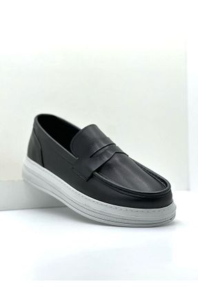 کفش لوفر مشکی مردانه چرم خالص BESS SHOES - کد 921616175