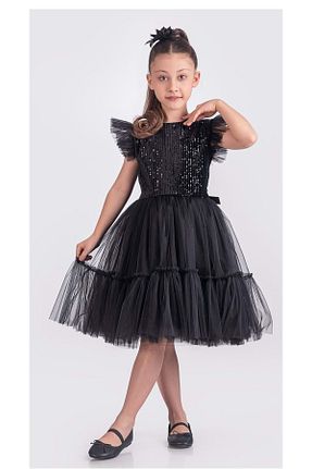 لباس مجلسی و فارغ التحصیلی مشکی بچه گانه پنبه پلی استر Mnk Baby&Kids - کد 900554187