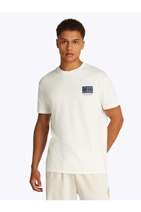 تیشرت طلائی مردانه رگولار Tommy Hilfiger - کد 920762050