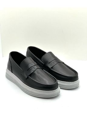کفش لوفر مشکی مردانه چرم خالص BESS SHOES - کد 921616175