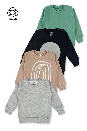 سوئیشرت رنگی بچه گانه چاپی MK Mukko Kids - کد 921626571