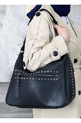 کیف دوشی مشکی زنانه چرم مصنوعی Nas Bag - کد 920776308