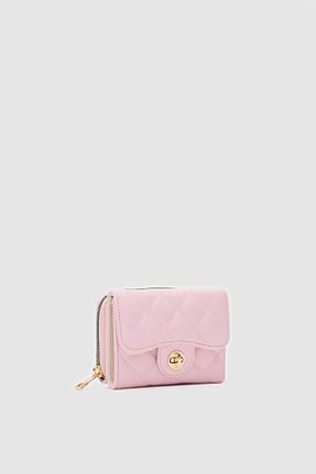کیف پول صورتی زنانه سایز متوسط OLLBAG - کد 920782124