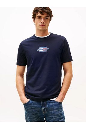 تیشرت سرمه ای مردانه رگولار Tommy Hilfiger - کد 920789266