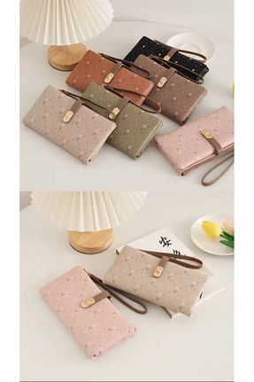 کیف پول قهوه ای زنانه ابعاد بزرگ rinkadoll - کد 920780698