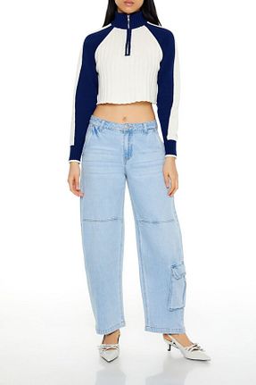 شلوار جین آبی زنانه جین Forever 21 - کد 920835538