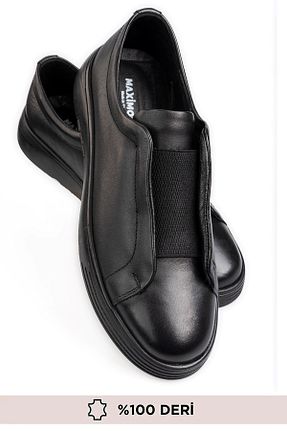 کفش کلاسیک مشکی مردانه چرم خالص maximoda - کد 920832797