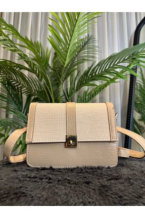 کیف دستی بژ حصیر ÇANTA - کد 920834194