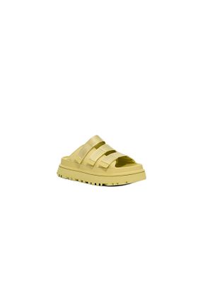 دمپائی زرد زنانه چرم خالص UGG - کد 920793726