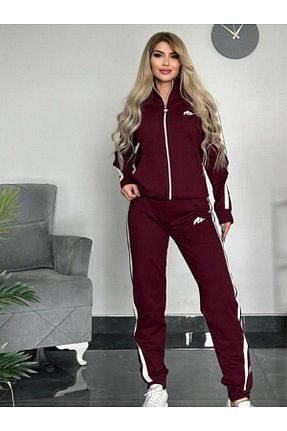 ست گرمکن سایز بزرگ بنفش زنانه پنبه پلی استر MİMİ Luxury Wear - کد 813949530