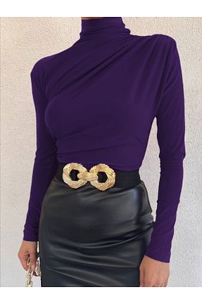 بلوز بنفش زنانه ساده Modamorfo - کد 759298929