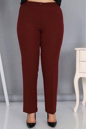 شلوار زرشکی زنانه پارچه Sum - کد 920797527