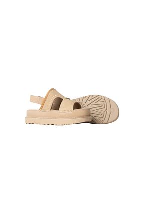 صندل بژ زنانه چرم خالص UGG - کد 920867813