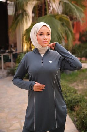 ست گرمکن حجاب طوسی زنانه رگولار Ryzi Moda - کد 895244457