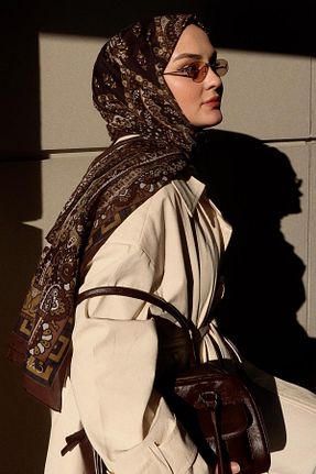 شال رنگی زنانه ابریشم carell - کد 920859095