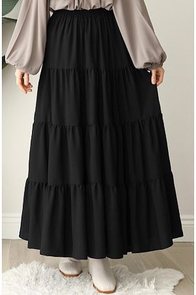 دامن حجاب مشکی زنانه Relaxed suhneva - کد 920594369