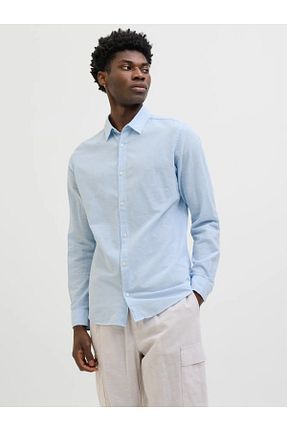 پیراهن آبی مردانه اسلیم Jack & Jones - کد 920877266
