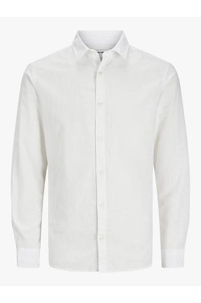پیراهن سفید مردانه اسلیم Jack & Jones - کد 921337001